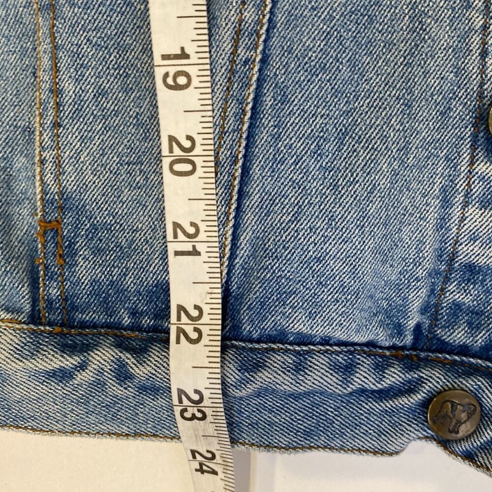 Big Dogs Santa Barbara Vintage Men’s Button Down Denim Jacket EUC Sz Sm Cotton - Picture 9 of 10